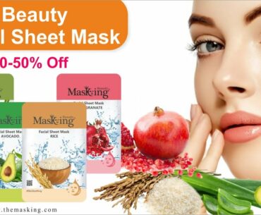 MasKing Beauty Sheet Mask | Serum Sheet Masks India | Sheet Mask For Face | Benefits & Use - Masking