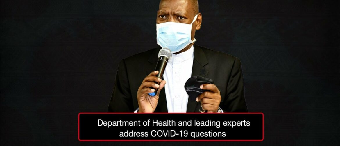 Department of Health and leading experts briefing on  phase one of Covid-19 inoculation