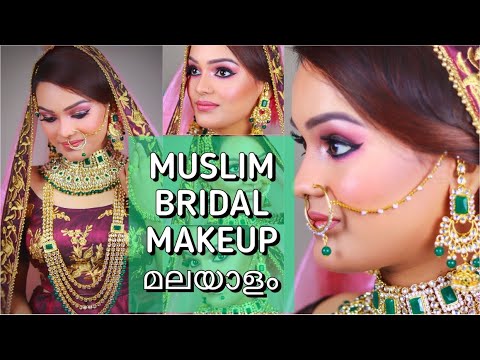 MUSLIM BRIDAL MAKEUP MALAYALAM | Easy & Elegant Kerala Bridal Makeup | Go Glam with Keerthy