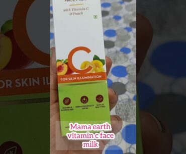 Mama Earth Vitamin C Face Milk | Brightening Moisturizer |  Pooja  Glamourholic | #skincare #shorts