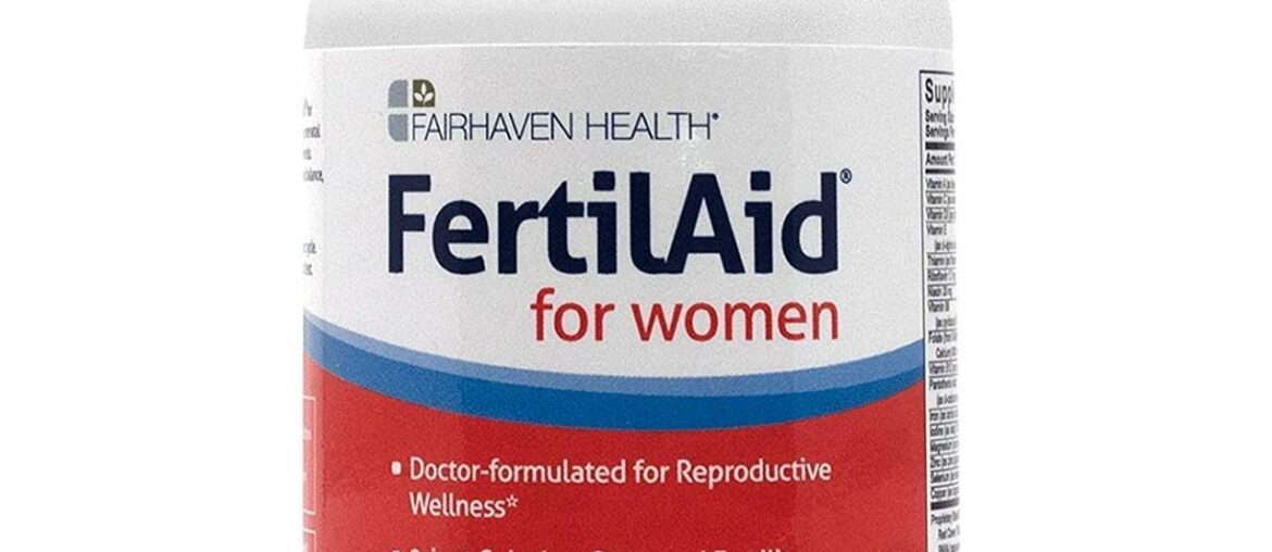 FertilAid for Women: Natural Fertility Vitamin with Vitex, Support Cycle Regularity and Ovulation