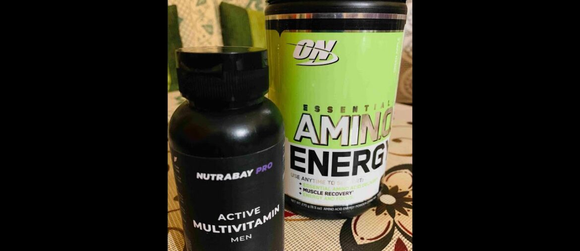 Unboxing ON Essential Amino Energy & Nutrabay PRO Multivitamin Active from Nutrabay