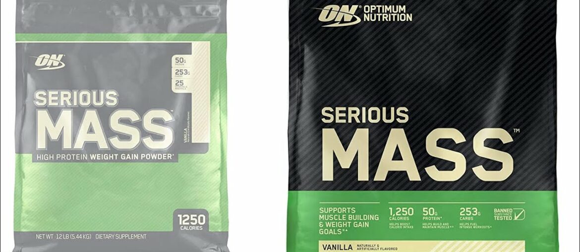 Optimum Nutrition Serious Mass Weight Gainer Protein Powder, Vanilla- 12 Pound [MASS PROTEIN]