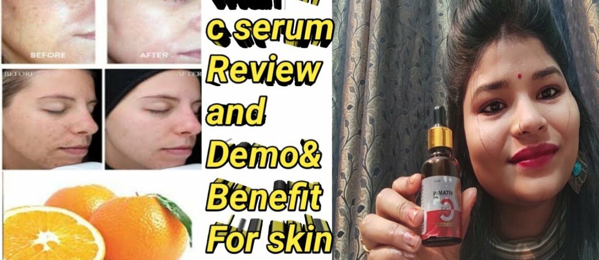 Skin care--- Vitamin C Face Serum Honest  Review & Demo & Benefit|| Acne Remove|| Ruhanika Youtuber