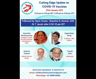 Webinar on Cutting Edge Update on COVID-19 Vaccines