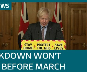 England's lockdown won't end before 8 March, Boris Johnson announces | ITV News