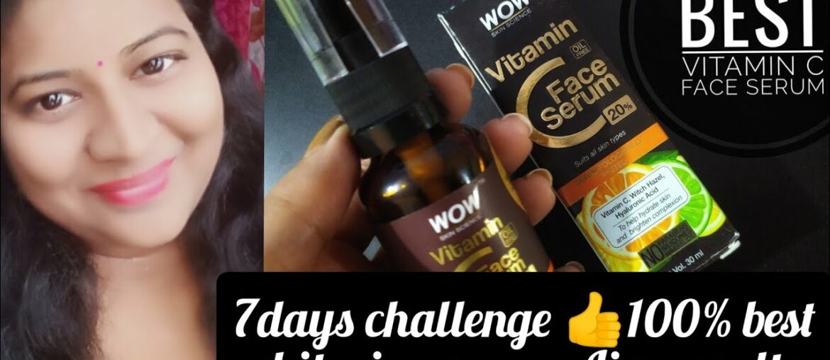 Wow skin Science 20% Vitamin C Face Serum | 1-week experience & review | Oily Sensitive skin