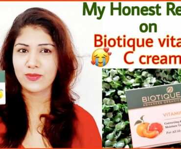 Biotique Vitamin C cream Review/Biotique Vitamin C Correcting & Brightening Moisture treatment