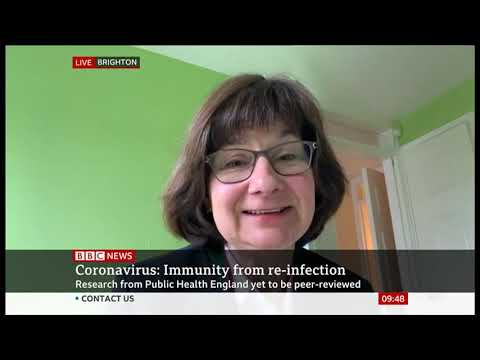 IBMS Fellow Dr Sarah Pitt talks COVID-19 immunity on BBC news