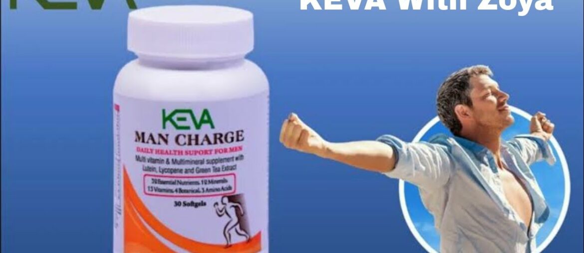 KEVA MAN Charge Nutritional Supplement Nutrients, minerals, vitamins, botanical & amino acids