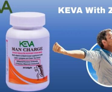 KEVA MAN Charge Nutritional Supplement Nutrients, minerals, vitamins, botanical & amino acids