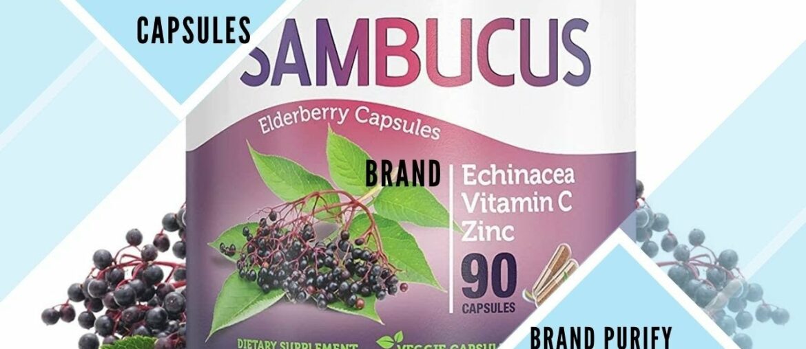 elderberry capsules - sambucus elderberry capsules with zinc & vitamin c