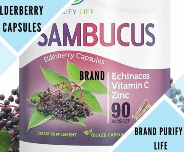 elderberry capsules - sambucus elderberry capsules with zinc & vitamin c