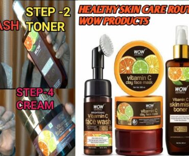 Wow Skin Science/vitamin c skin care combo /current skin care/facewash,toner,serum,cream