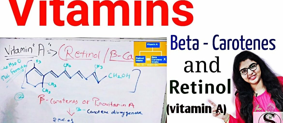 Vitamin Biochemistry in Hindi / Vitamin A / Vitamin Introduction , Deficiency , Sources / Retionl