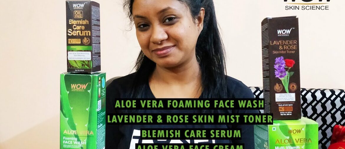 WOW Skin Science | Aloe Vera Foaming Face Wash | Skin Mist Toner | Blemish Care Serum | Face Cream