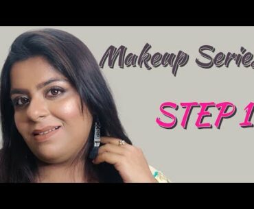 Step 1 of Black & Silver Smokey Eye || Makeup Series || Menka Punjabi