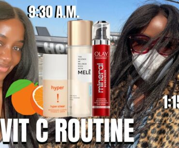 AM Vitamin C Skincare Routine (Black Skin) + NYC Helicopter Ride