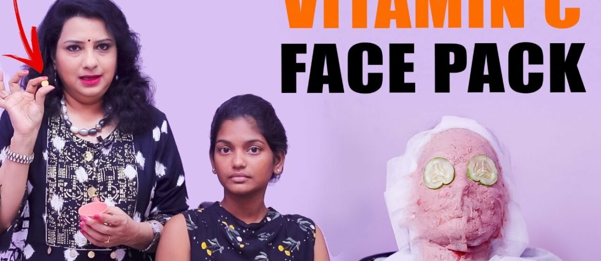 Glossy & Brighter Skin in 10 minutes | Vitamin C Facial | Vasundhara Tips