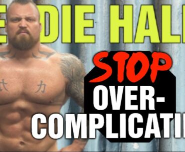 Eddie Hall || EATING VITAMINS, & SUPPLEMENTS || Overcomplicating or Perfecting?