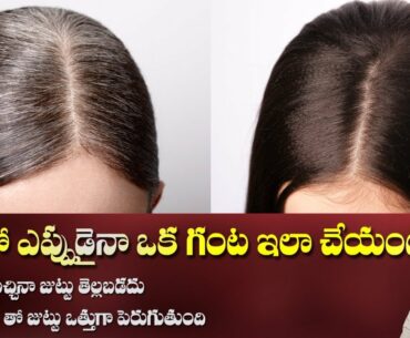 White Hair to Black Hair | Get Natural Black and Shiny Hair | Vitamin D | Dr. Manthena's Beauty Tips