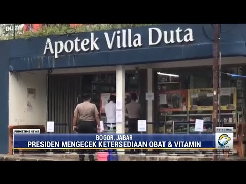 Jokowi Cek Ketersediaan Obat Covid-19 dan Vitamin di Apotek Bogor