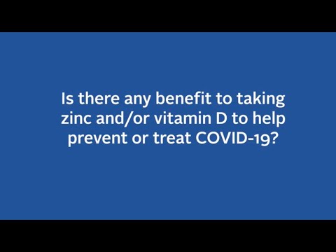 COVID-19 Vaccine Q&A: Any benefit to taking zinc or vitamin D?